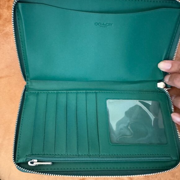 Coach Lonnie Crossbody in Green Signature Jacquard with Matching Wallet - Picture 5 of 10